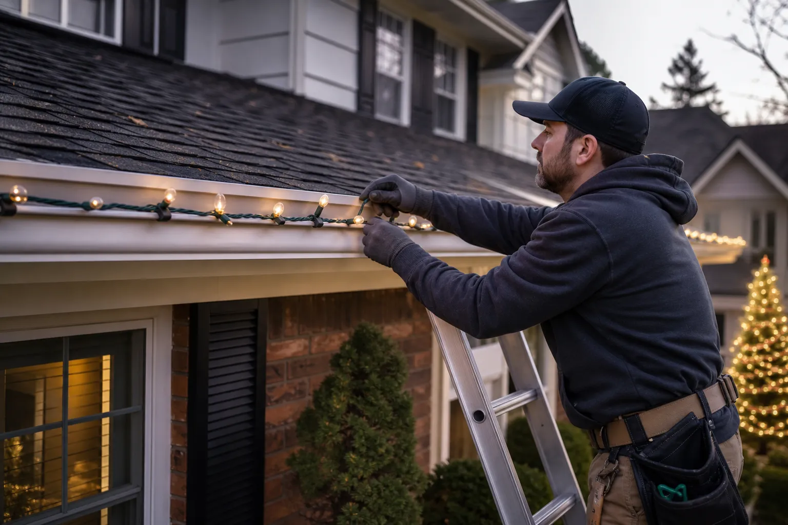 A Beginner's Guide to Christmas Light Installation hero image